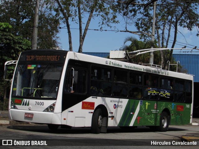 Metra - Sistema Metropolitano de Transporte 7400 na cidade de Santo André, São Paulo, Brasil, por Hércules Cavalcante. ID da foto: 12071858.