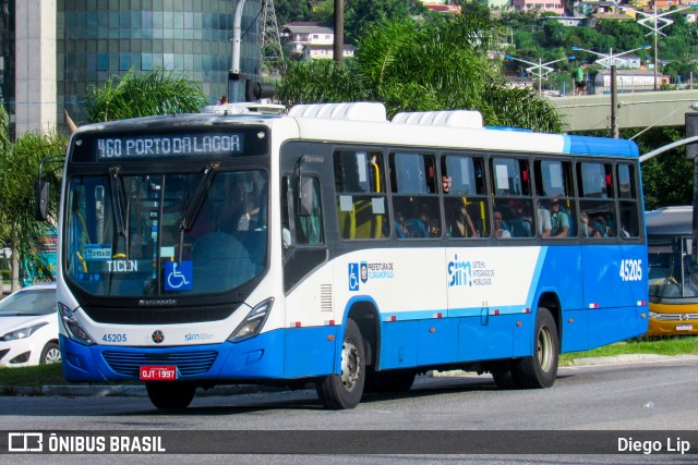 Insular Transportes Coletivos 45205 na cidade de Florianópolis, Santa Catarina, Brasil, por Diego Lip. ID da foto: 12070882.