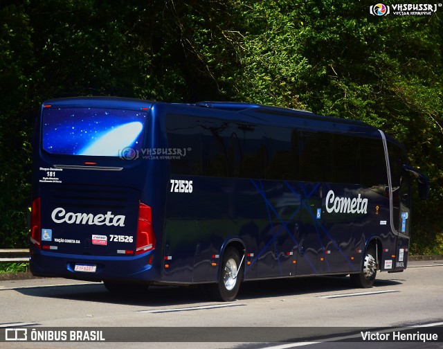Viação Cometa 721526 na cidade de Petrópolis, Rio de Janeiro, Brasil, por Victor Henrique. ID da foto: 12072246.