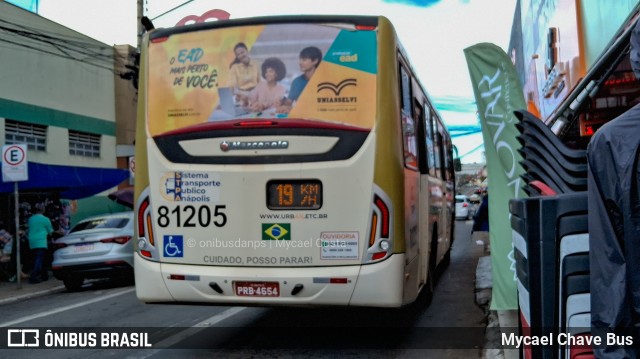 Urban - Mobilidade Urbana de Anápolis 81205 na cidade de Anápolis, Goiás, Brasil, por Mycael Chave Bus. ID da foto: 12071729.