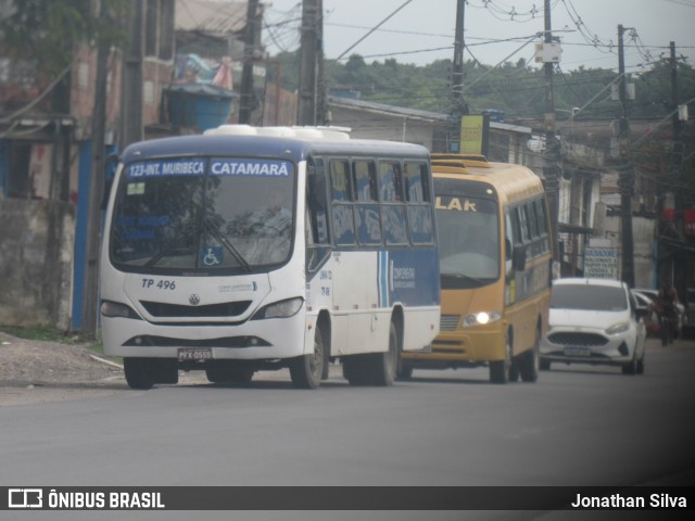 Transporte Complementar de Jaboatão dos Guararapes TP-496 na cidade de Jaboatão dos Guararapes, Pernambuco, Brasil, por Jonathan Silva. ID da foto: 12071143.