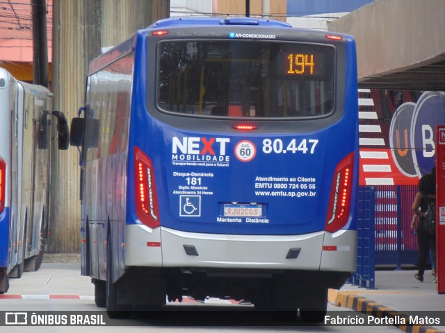 Next Mobilidade - ABC Sistema de Transporte 80.447 na cidade de Santo André, São Paulo, Brasil, por Fabrício Portella Matos. ID da foto: 12072574.