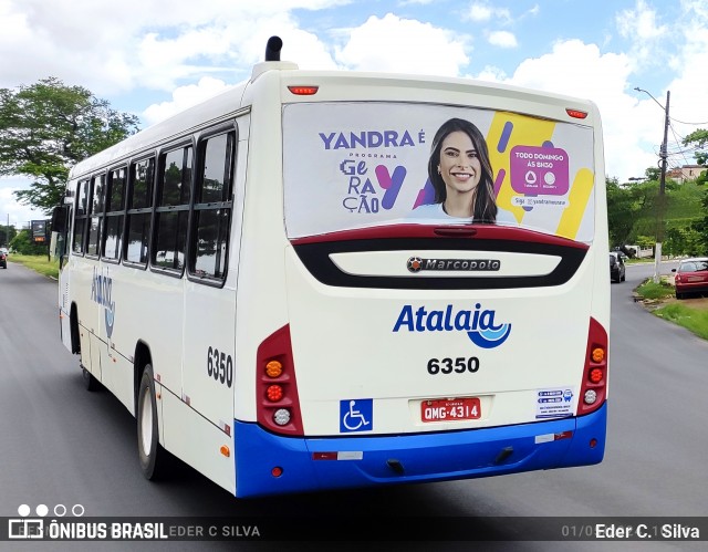 Viação Atalaia Transportes 6350 na cidade de Aracaju, Sergipe, Brasil, por Eder C.  Silva. ID da foto: 12071047.