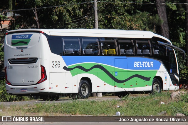 Bel-Tour Transportes e Turismo 326 na cidade de Barra do Piraí, Rio de Janeiro, Brasil, por José Augusto de Souza Oliveira. ID da foto: 12072425.