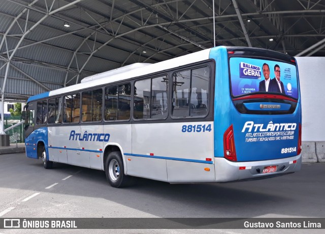 ATT - Atlântico Transportes e Turismo 881514 na cidade de Lauro de Freitas, Bahia, Brasil, por Gustavo Santos Lima. ID da foto: 12071744.