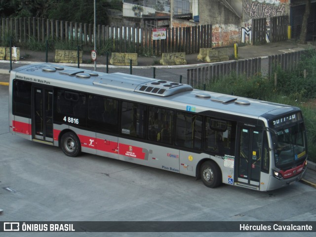 Express Transportes Urbanos Ltda 4 8816 na cidade de São Paulo, São Paulo, Brasil, por Hércules Cavalcante. ID da foto: 12071963.
