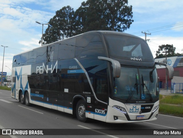 Empresa de Ônibus Nossa Senhora da Penha 63035 na cidade de Colombo, Paraná, Brasil, por Ricardo Matu. ID da foto: 12071512.