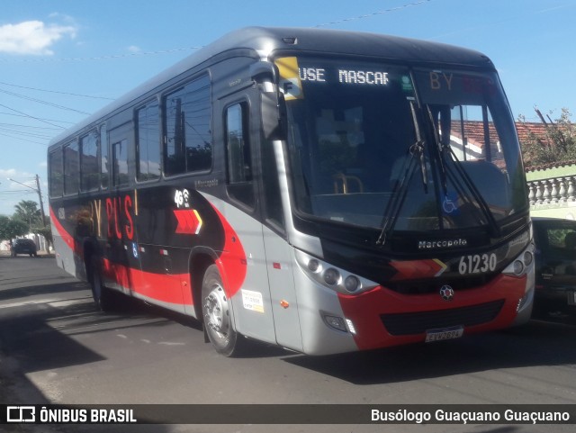 By Bus Transportes Ltda 61230 na cidade de Mogi Guaçu, São Paulo, Brasil, por Busólogo Guaçuano Guaçuano. ID da foto: 12071000.