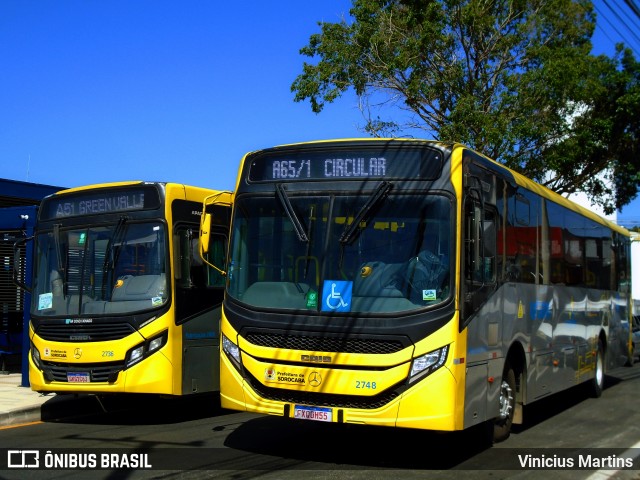 City Transporte Urbano Intermodal Sorocaba 2748 na cidade de Sorocaba, São Paulo, Brasil, por Vinicius Martins. ID da foto: 12072054.