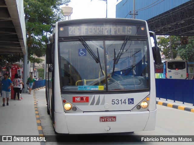Next Mobilidade - ABC Sistema de Transporte 5314 na cidade de Santo André, São Paulo, Brasil, por Fabrício Portella Matos. ID da foto: 12072668.