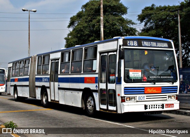 Metra - Sistema Metropolitano de Transporte 8011 na cidade de São Paulo, São Paulo, Brasil, por Hipólito Rodrigues. ID da foto: 12072411.