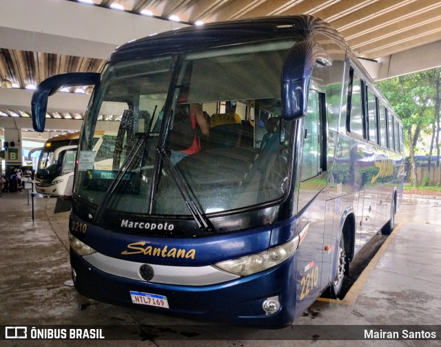 Empresas de Transportes Santana e São Paulo 2210 na cidade de Salvador, Bahia, Brasil, por Mairan Santos. ID da foto: 12074509.