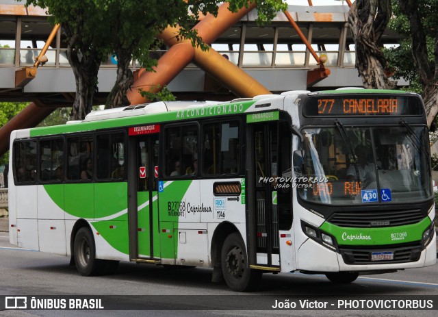 Caprichosa Auto Ônibus B27068 na cidade de Rio de Janeiro, Rio de Janeiro, Brasil, por João Victor - PHOTOVICTORBUS. ID da foto: 12074283.
