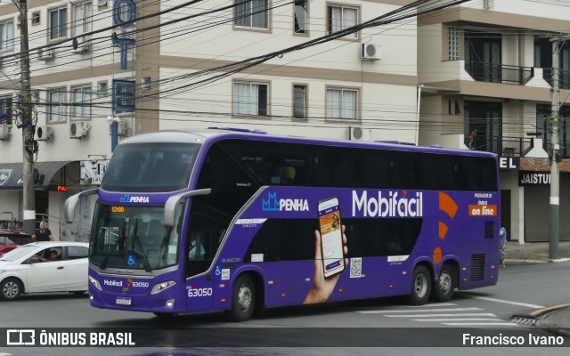 Empresa de Ônibus Nossa Senhora da Penha 63050 na cidade de Balneário Camboriú, Santa Catarina, Brasil, por Francisco Ivano. ID da foto: 12075738.
