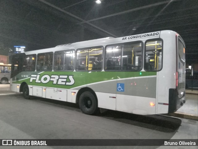 Transportes Flores RJ 128.064 na cidade de Nova Iguaçu, Rio de Janeiro, Brasil, por Bruno Oliveira. ID da foto: 12074953.