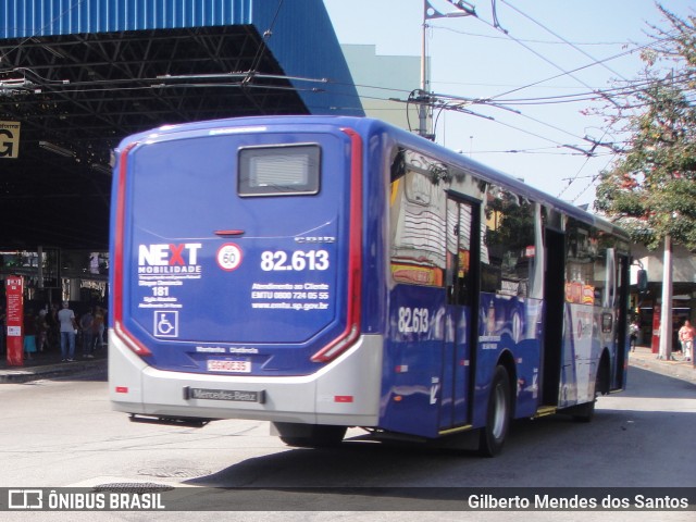 Next Mobilidade - ABC Sistema de Transporte 82.613 na cidade de Santo André, São Paulo, Brasil, por Gilberto Mendes dos Santos. ID da foto: 12073095.