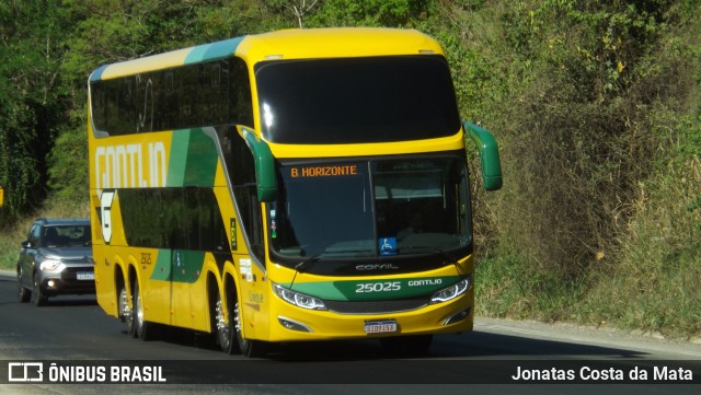 Empresa Gontijo de Transportes 25025 na cidade de Jaguaraçu, Minas Gerais, Brasil, por Jonatas Costa da Mata. ID da foto: 12074670.