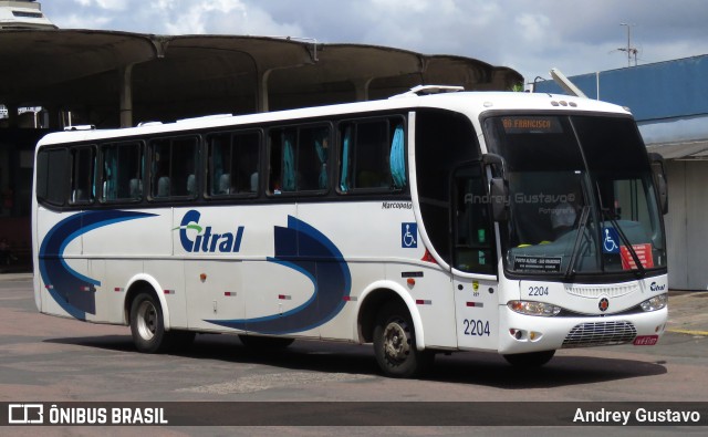 Citral Transporte e Turismo 2204 na cidade de Porto Alegre, Rio Grande do Sul, Brasil, por Andrey Gustavo. ID da foto: 12074552.