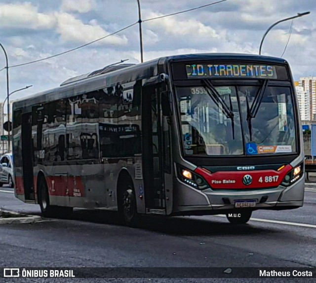 Express Transportes Urbanos Ltda 4 8817 na cidade de São Paulo, São Paulo, Brasil, por Matheus Costa. ID da foto: 12075444.
