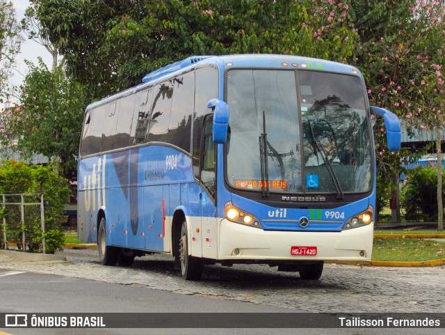 UTIL - União Transporte Interestadual de Luxo 9904 na cidade de Juiz de Fora, Minas Gerais, Brasil, por Tailisson Fernandes. ID da foto: 12074955.