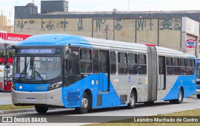 VB Transportes e Turismo 1422 na cidade de Campinas, São Paulo, Brasil, por Leandro Machado de Castro. ID da foto: 12074470.