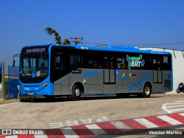 BRT Sorocaba Concessionária de Serviços Públicos SPE S/A 3404 na cidade de Sorocaba, São Paulo, Brasil, por Vinicius Martins. ID da foto: 12073695.