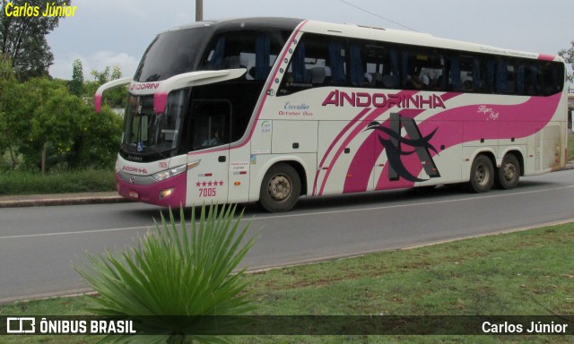 Empresa de Transportes Andorinha 7005 na cidade de Cuiabá, Mato Grosso, Brasil, por Carlos Júnior. ID da foto: 12074989.