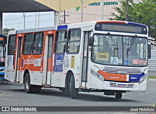 Capital Transportes 8314 na cidade de Aracaju, Sergipe, Brasil, por José Helvécio. ID da foto: 12075639.