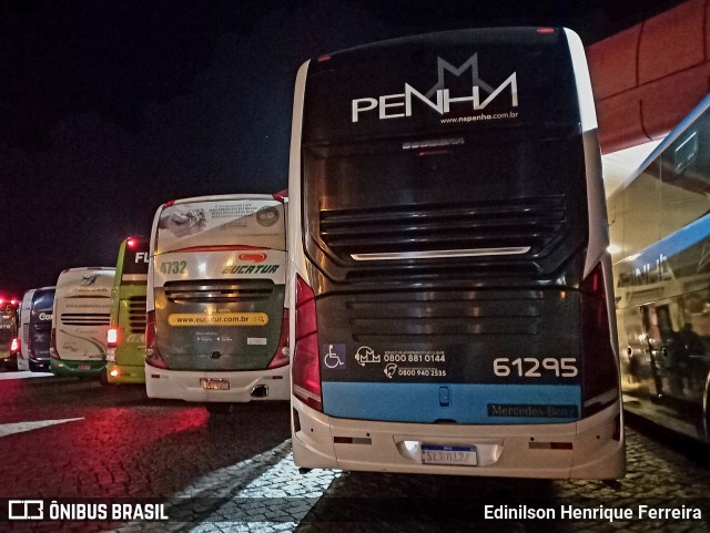 Empresa de Ônibus Nossa Senhora da Penha 61295 na cidade de Registro, São Paulo, Brasil, por Edinilson Henrique Ferreira. ID da foto: 12074248.
