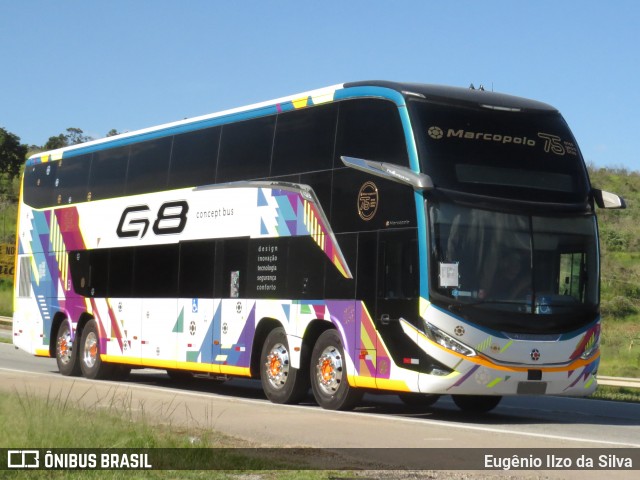 Marcopolo g8 Concept 75 Anos na cidade de Oliveira, Minas Gerais, Brasil, por Eugênio Ilzo da Silva. ID da foto: 12074806.