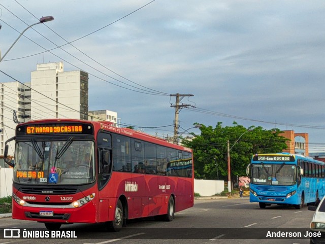 Auto Ônibus Brasília 1.3.037 na cidade de Niterói, Rio de Janeiro, Brasil, por Anderson José. ID da foto: 12075571.