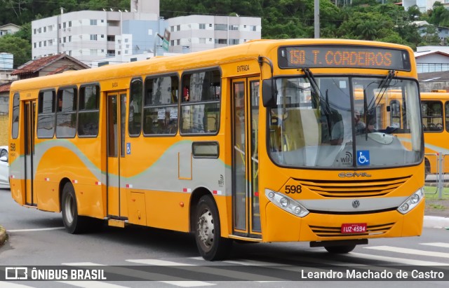 Piedade Itajaí - Transpiedade Transportes Coletivos 598 na cidade de Itajaí, Santa Catarina, Brasil, por Leandro Machado de Castro. ID da foto: 12074655.