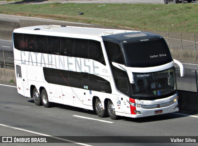 Auto Viação Catarinense 3728 na cidade de Resende, Rio de Janeiro, Brasil, por Valter Silva. ID da foto: 12073596.