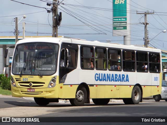 Transportes Guanabara 801 na cidade de Natal, Rio Grande do Norte, Brasil, por Tôni Cristian. ID da foto: 12074218.