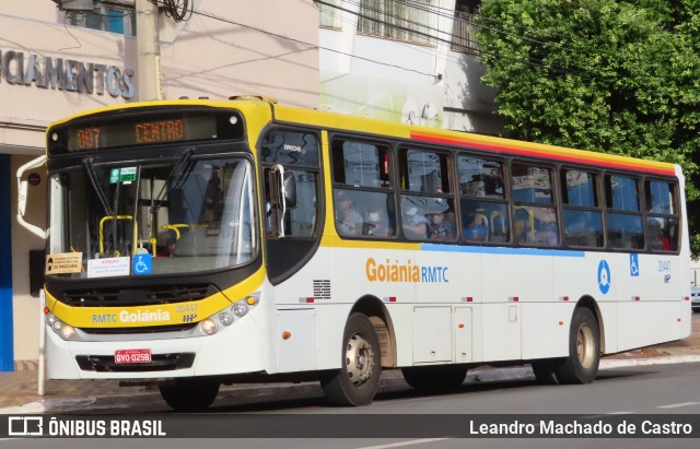 HP Transportes Coletivos 20447 na cidade de Goiânia, Goiás, Brasil, por Leandro Machado de Castro. ID da foto: 12074568.