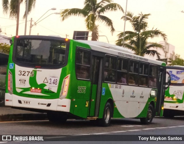 VB Transportes e Turismo 3275 na cidade de Campinas, São Paulo, Brasil, por Tony Maykon Santos. ID da foto: 12075166.