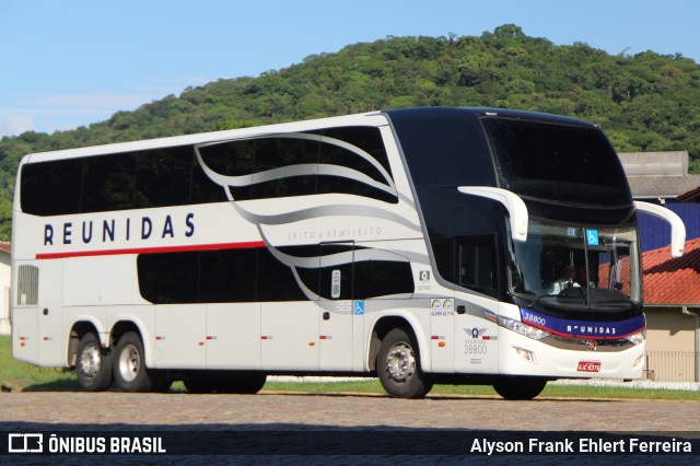 Reunidas Transportes Coletivos 38800 na cidade de Joinville, Santa Catarina, Brasil, por Alyson Frank Ehlert Ferreira. ID da foto: 12073500.