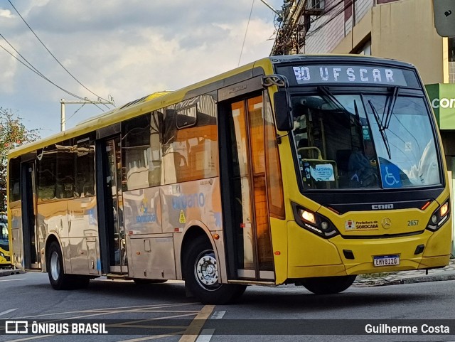 City Transporte Urbano Intermodal Sorocaba 2657 na cidade de Sorocaba, São Paulo, Brasil, por Guilherme Costa. ID da foto: 12073831.