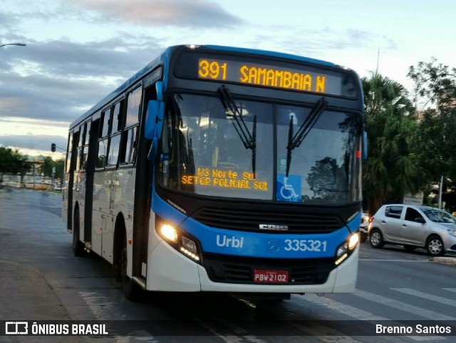 Urbi Mobilidade Urbana 335321 na cidade de Samambaia, Distrito Federal, Brasil, por Brenno Santos. ID da foto: 12073145.