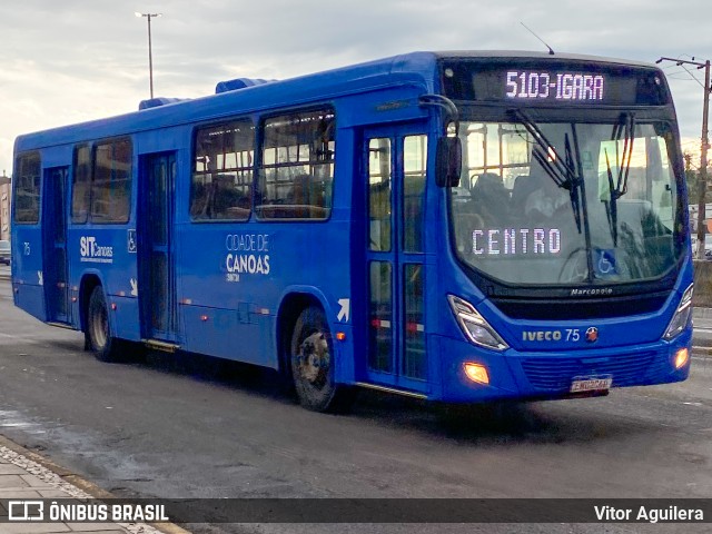 SOGAL - Sociedade de Ônibus Gaúcha Ltda. 75 na cidade de Canoas, Rio Grande do Sul, Brasil, por Vitor Aguilera. ID da foto: 12074362.