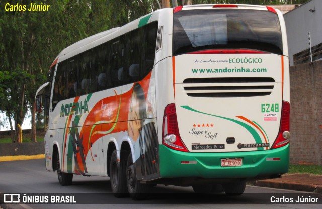 Empresa de Transportes Andorinha 6248 na cidade de Cuiabá, Mato Grosso, Brasil, por Carlos Júnior. ID da foto: 12074585.