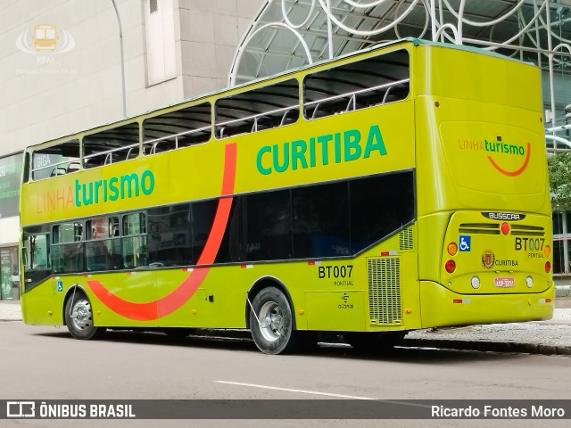 Transporte Coletivo Glória BT007 na cidade de Curitiba, Paraná, Brasil, por Ricardo Fontes Moro. ID da foto: 12073733.