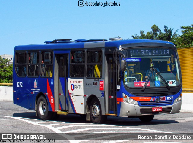 Tucuruvi Transportes e Turismo 1272 na cidade de São Paulo, São Paulo, Brasil, por Renan  Bomfim Deodato. ID da foto: 12074689.