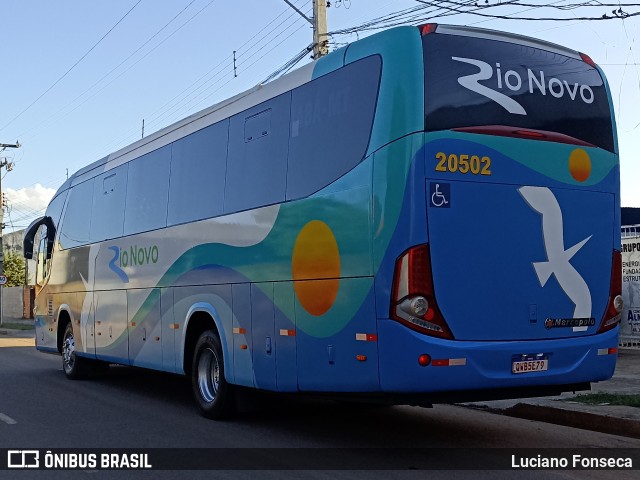 Rio Novo Transportes e Turismo 20502 na cidade de Sinop, Mato Grosso, Brasil, por Luciano Fonseca. ID da foto: 12074734.