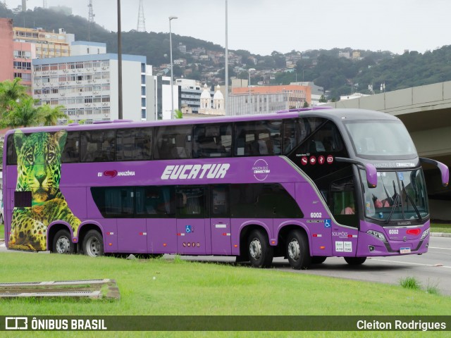 Eucatur - Empresa União Cascavel de Transportes e Turismo 6002 na cidade de Florianópolis, Santa Catarina, Brasil, por Cleiton Rodrigues. ID da foto: 12074127.