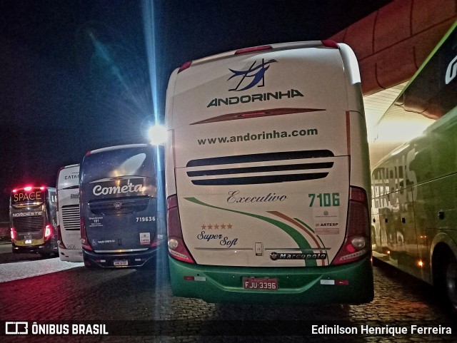 Empresa de Transportes Andorinha 7106 na cidade de Rafael Fernandes, Rio Grande do Norte, Brasil, por Edinilson Henrique Ferreira. ID da foto: 12074260.
