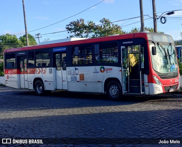 Real Alagoas de Viação 4251 na cidade de Maceió, Alagoas, Brasil, por João Melo. ID da foto: 12073345.