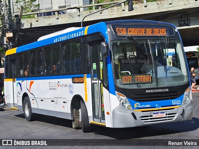 Transportes Futuro C30203 na cidade de Rio de Janeiro, Rio de Janeiro, Brasil, por Renan Vieira. ID da foto: 12073913.