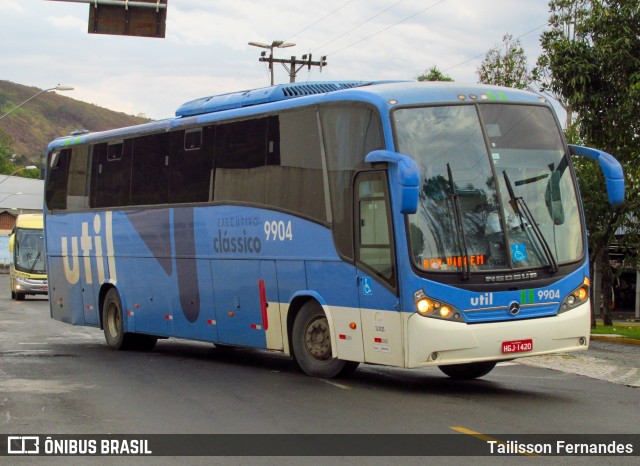 UTIL - União Transporte Interestadual de Luxo 9904 na cidade de Juiz de Fora, Minas Gerais, Brasil, por Tailisson Fernandes. ID da foto: 12074968.