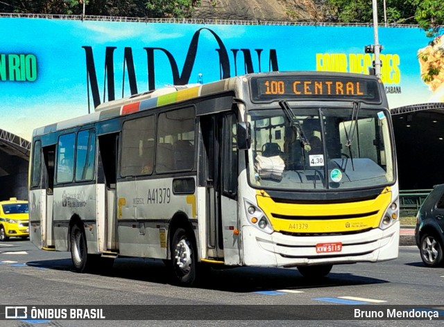 Real Auto Ônibus A41379 na cidade de Rio de Janeiro, Rio de Janeiro, Brasil, por Bruno Mendonça. ID da foto: 12073114.